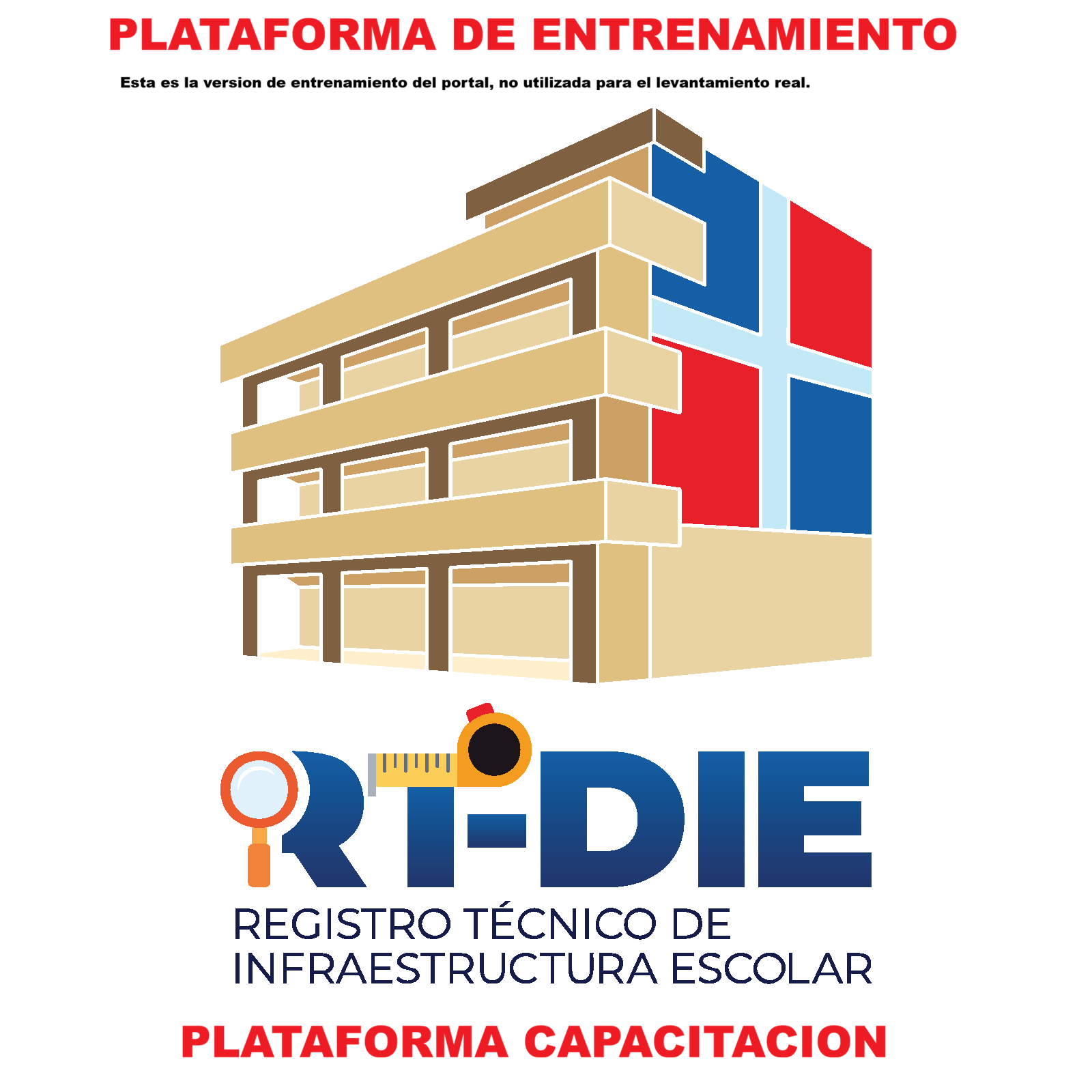 RT-DIE - TRAINER - Registro Técnico de Infraestructura Escolar